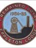 Greetings card of the enamel badge for those mebers of Eppleton Branch of the NUM who remained loyal during the 1984 to 1985 miners' strike.