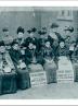 The front of the greetings card of women chainmakers in the 1910 strike.