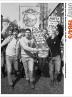 Poster of striking miners from Bolsover, Nottinghamshire, on a march on 14th April 1984