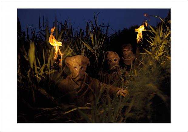 The front of the greetings card of the Swing Riots.