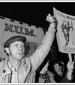 The front of the greetings card of Alun ‘Massum’ Jones during the March back to work, Maerdy on 5th March ,1985.