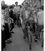 Greetings card of Arthur Scargill, N.U.M. President, Treorchy, The Rhondda, 16 June 1984.