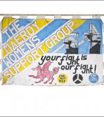 Greetings card of the banner of the Maerdy Womens Support Group.